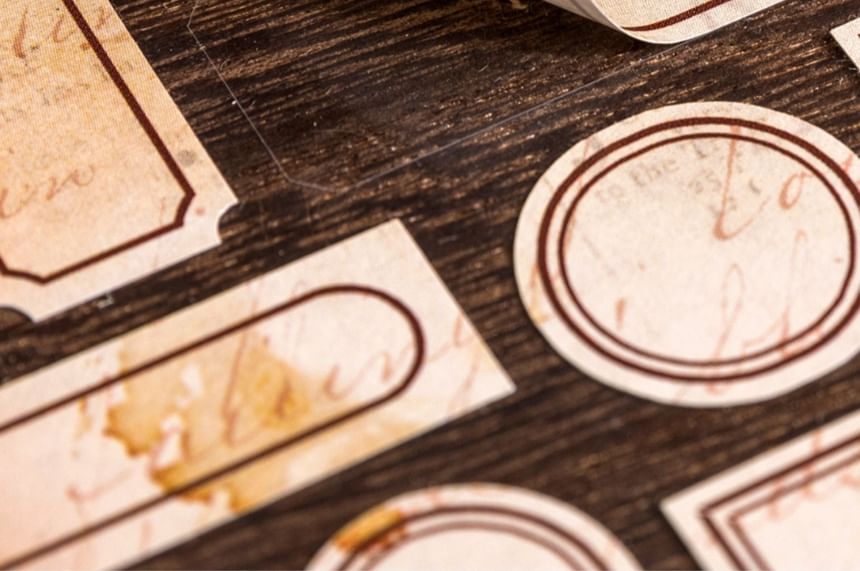 Monez - Vintage Sticker (Diverse ontwerpen) / Set