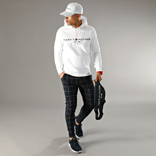Pantalon A Carreaux 1719 Bleu Marine