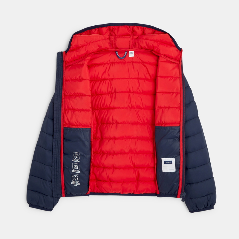 Doudoune chaude et légère bleue garçon