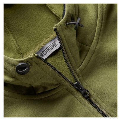 Sweat à Capuche Chrome Merino Cobra 3.0 Olive