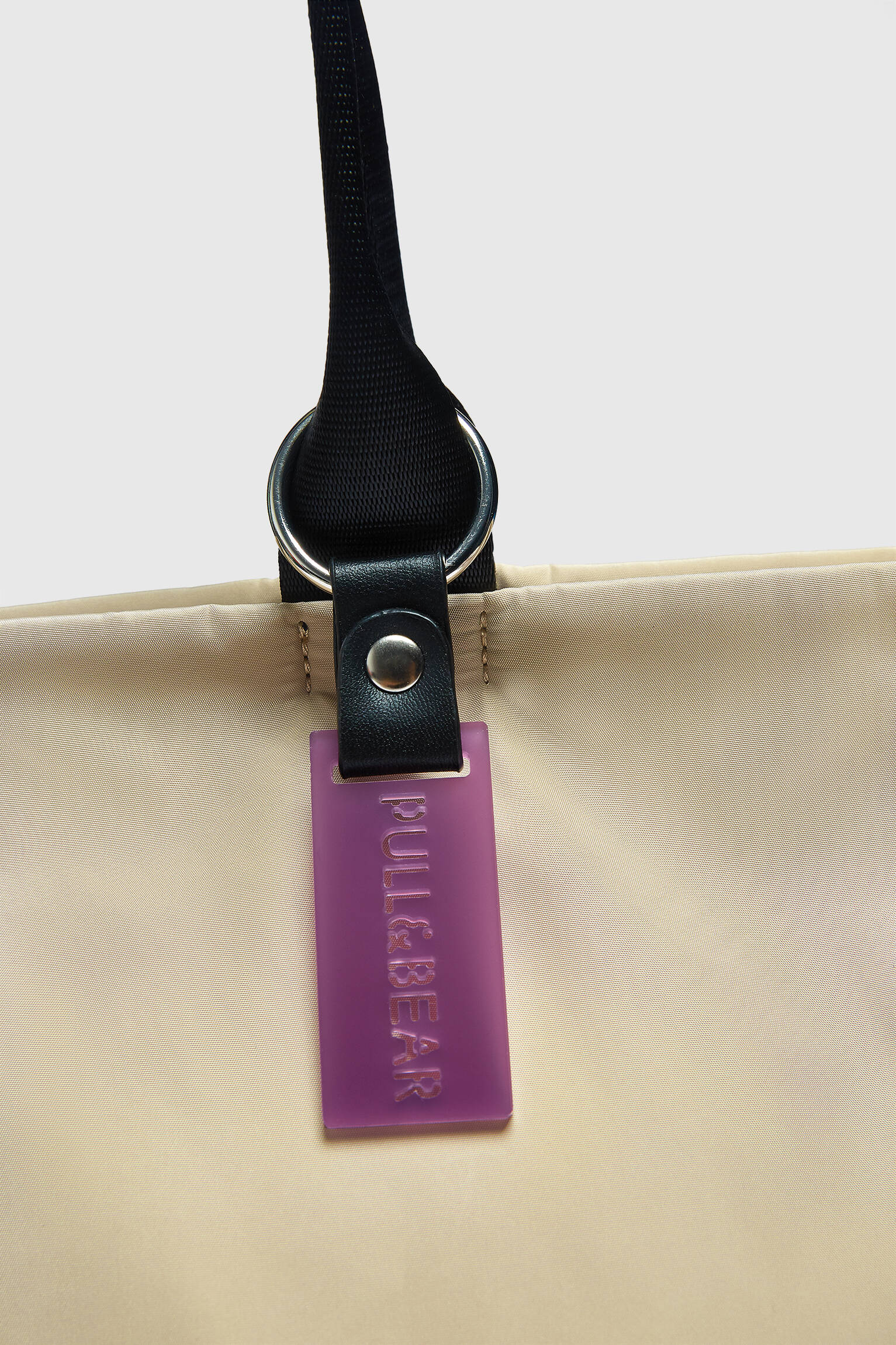Sacola de compras personalizável - cinza tostado