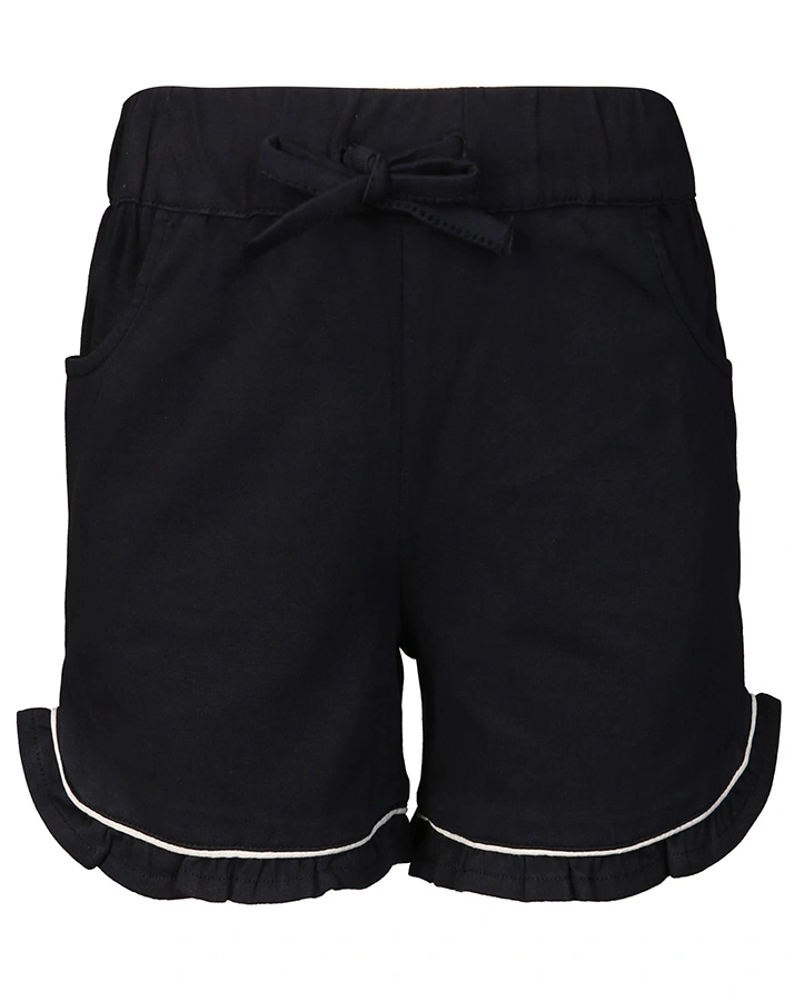 Jersey-Shorts AHOI mit Rüschen in navy