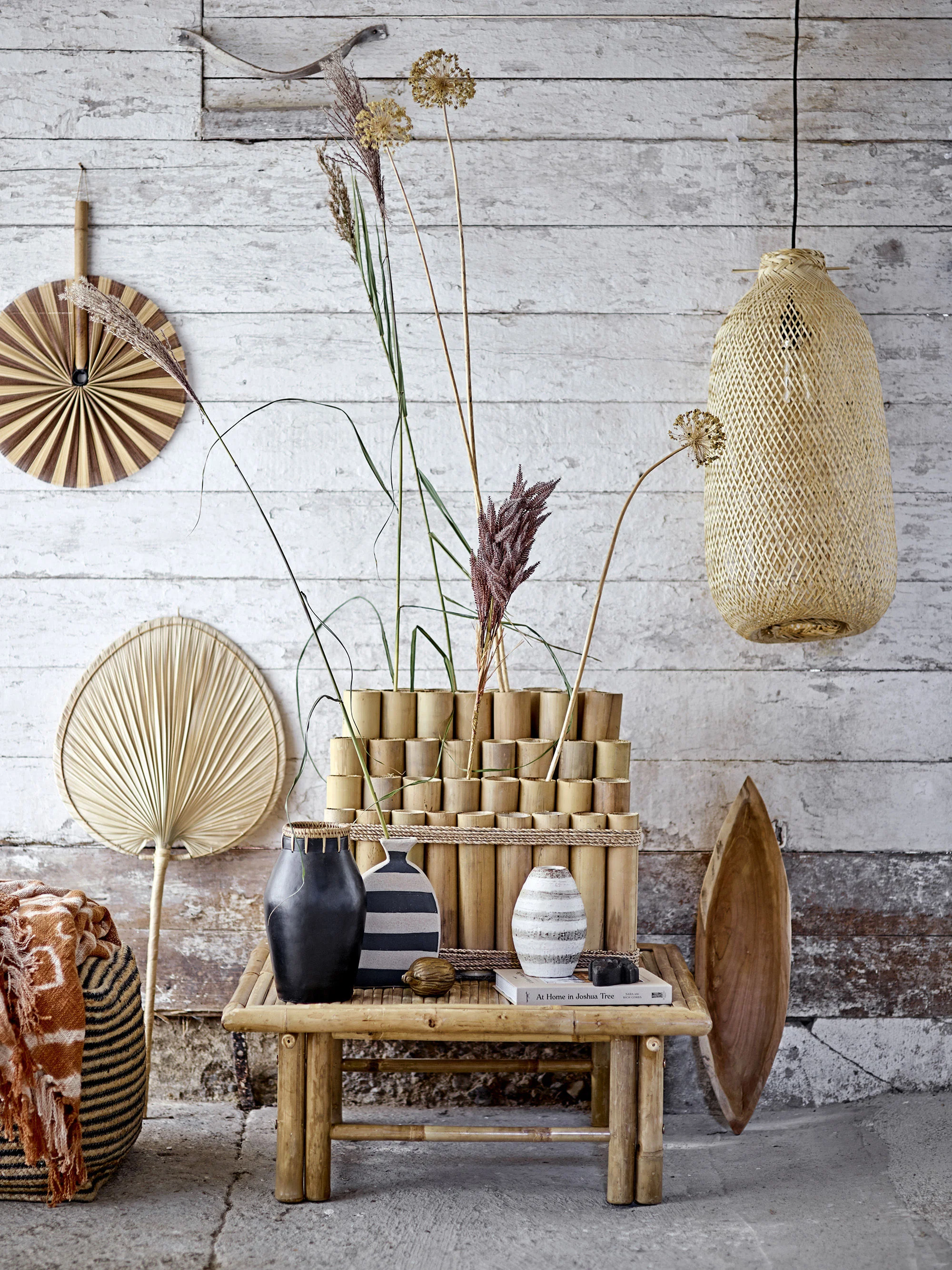 OUMOU - Décoration murale fibre végétale | Beige