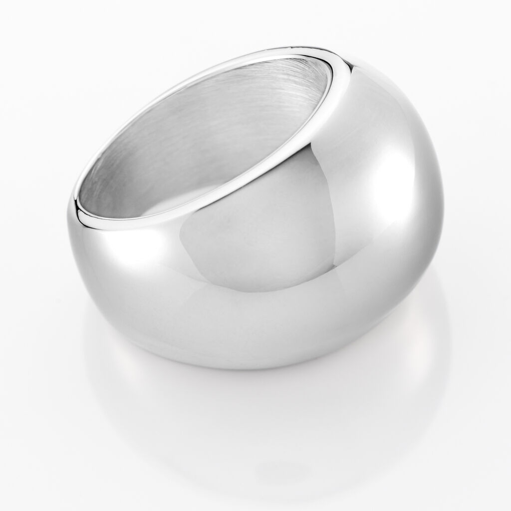 Bague Cleoria Acier Blanc