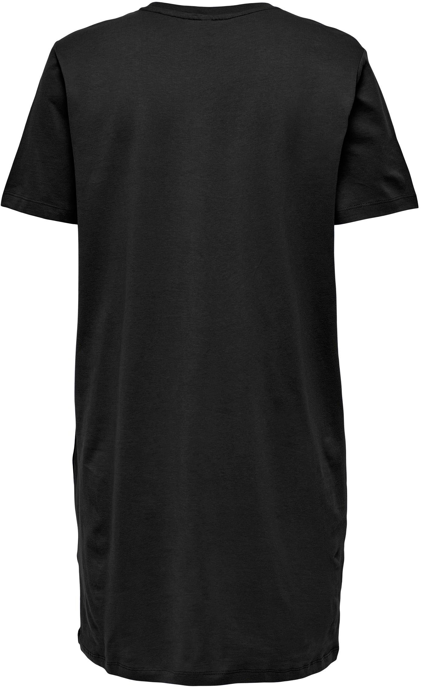 ONLY Shirtkleid »ONLMAY – Shirtkleid mit elastischem Material für Alltag« regular fit, casual, Jersey, Baumwolle, Rundhals
