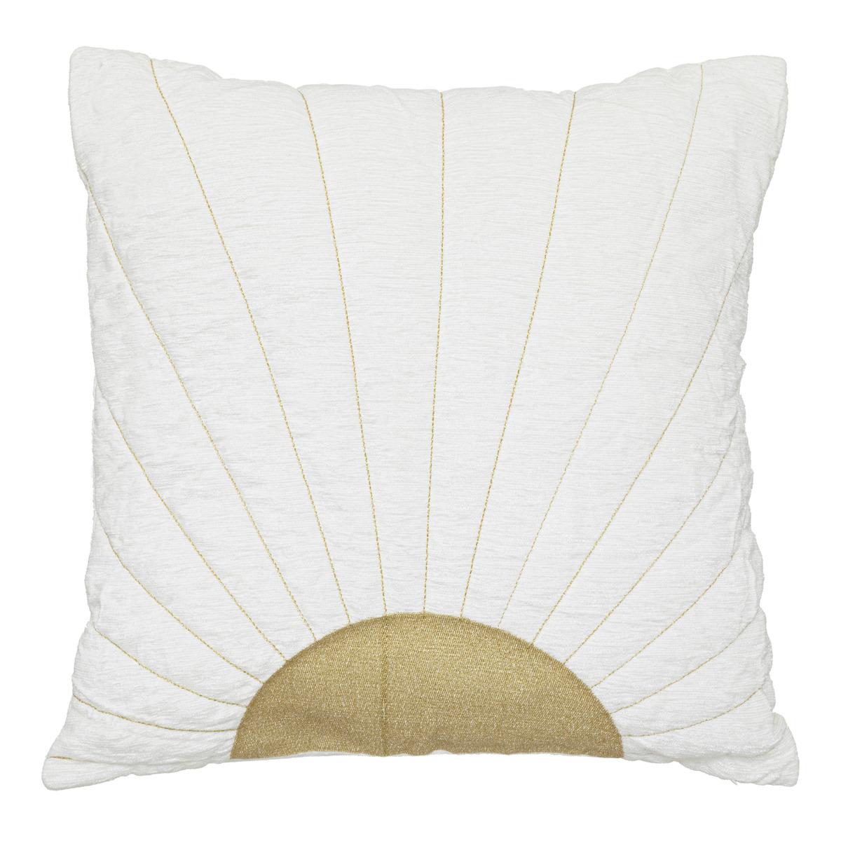 COUSSIN BRODE LUREX COLLECTIONNEUR IVOIRE 40X40CM