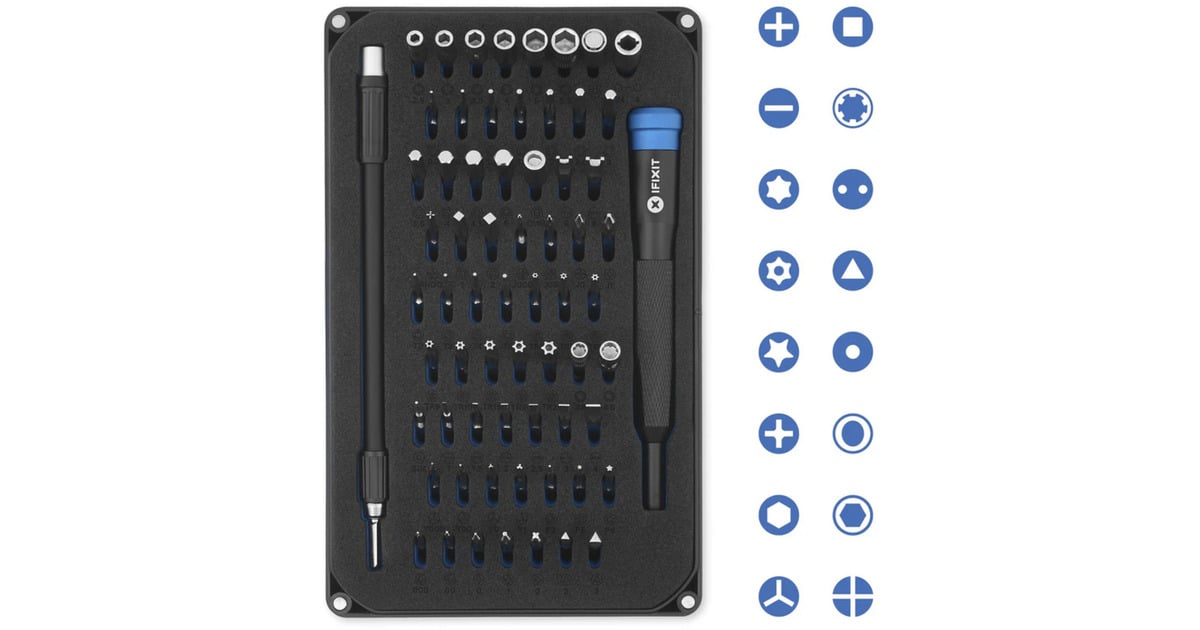 iFixitPro Tech Toolkit gereedschapsset  (Zwart/blauw)