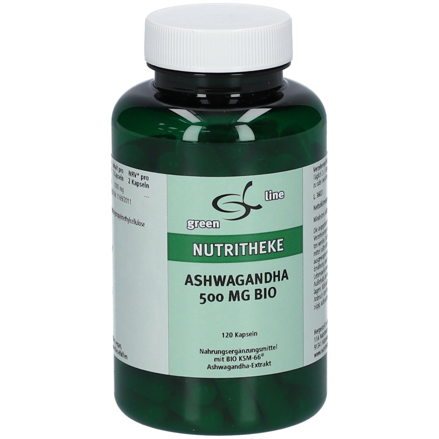green line NUTRITHEKE ASHWAGANDHA 500 mg BIO