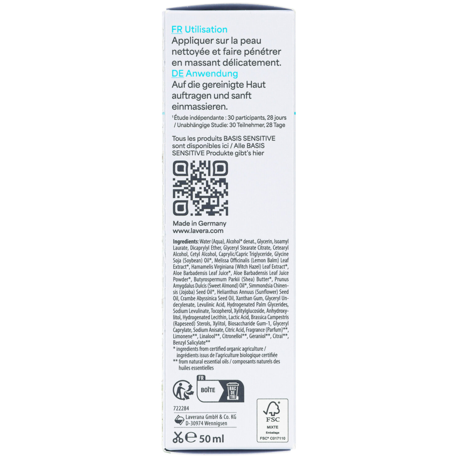 Lavera basis sensitiv Feuchtigkeitscreme