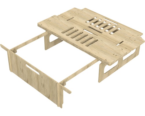 Buildify Campingbox Marinus achterbedsysteem voor VW, 1800x1500x415 mm (LxBxH) (zonder montage- en bevestigingsmateriaal)