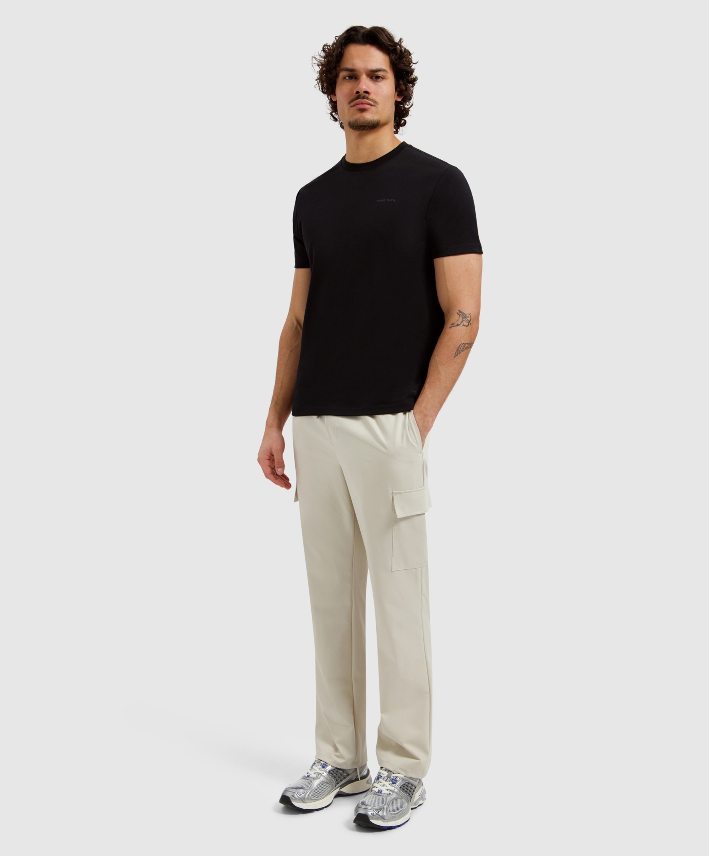 Pure Path Heren T-shirt zwart