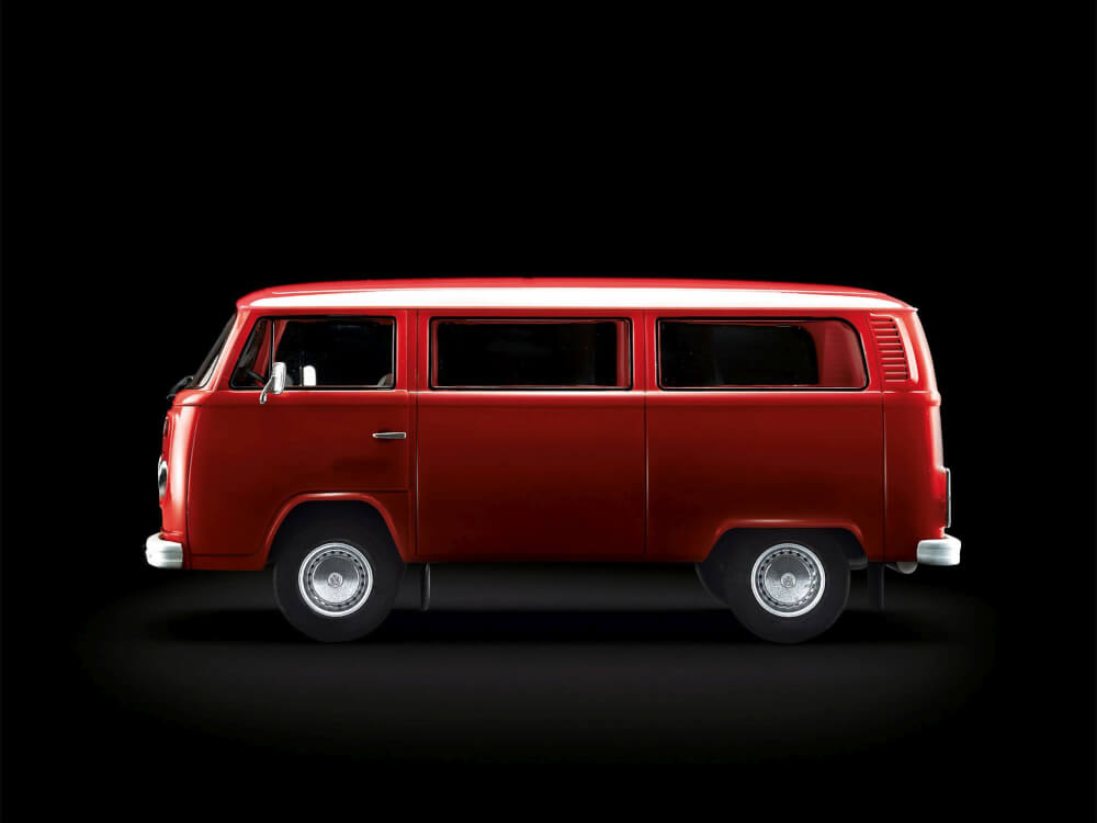Volkswagen T2 - Technik - Easy Click System, Revell Modellbausatz mit Elektronik-Komponenten