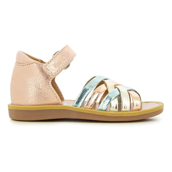 Pom d'Api Sandales Poppy Lux | Or rose