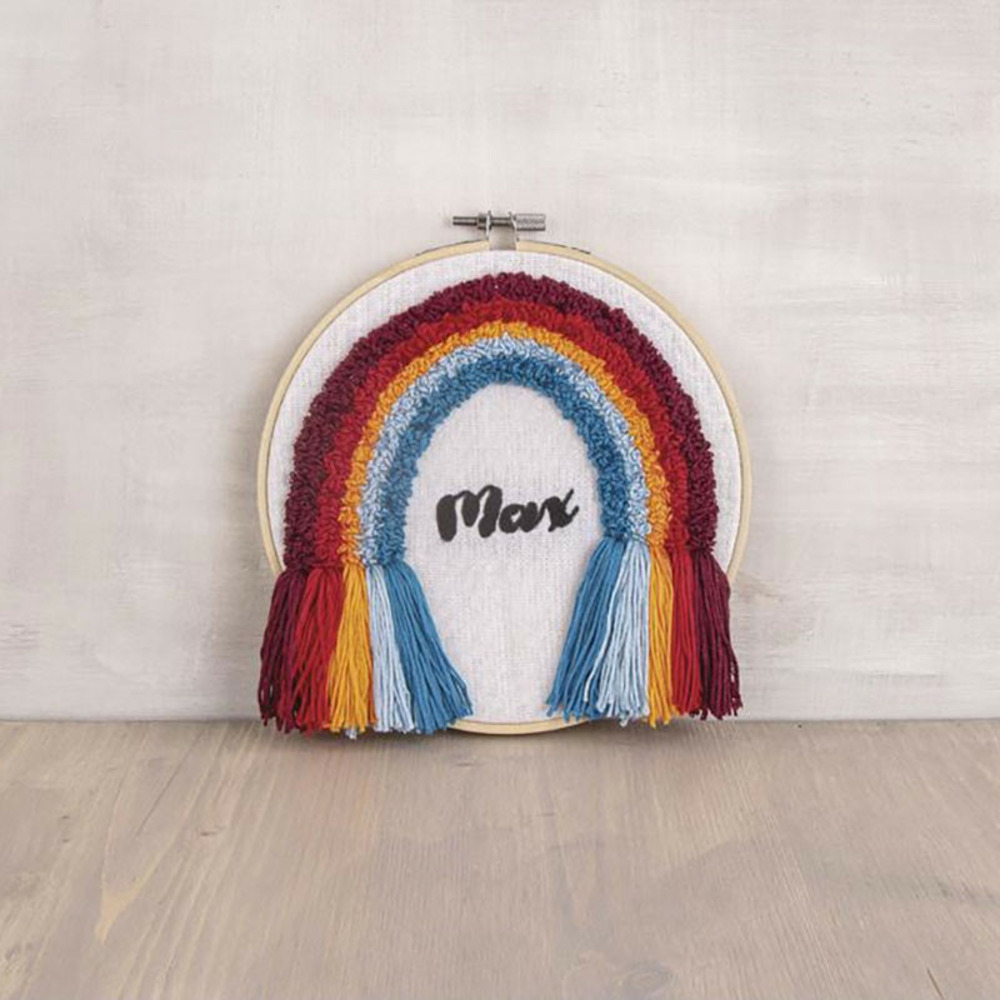 Kit cadre de broderie en bambou ø 17 cm
