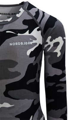 Nordbjørn Verbier Undertøy Bamboo, Camo Black