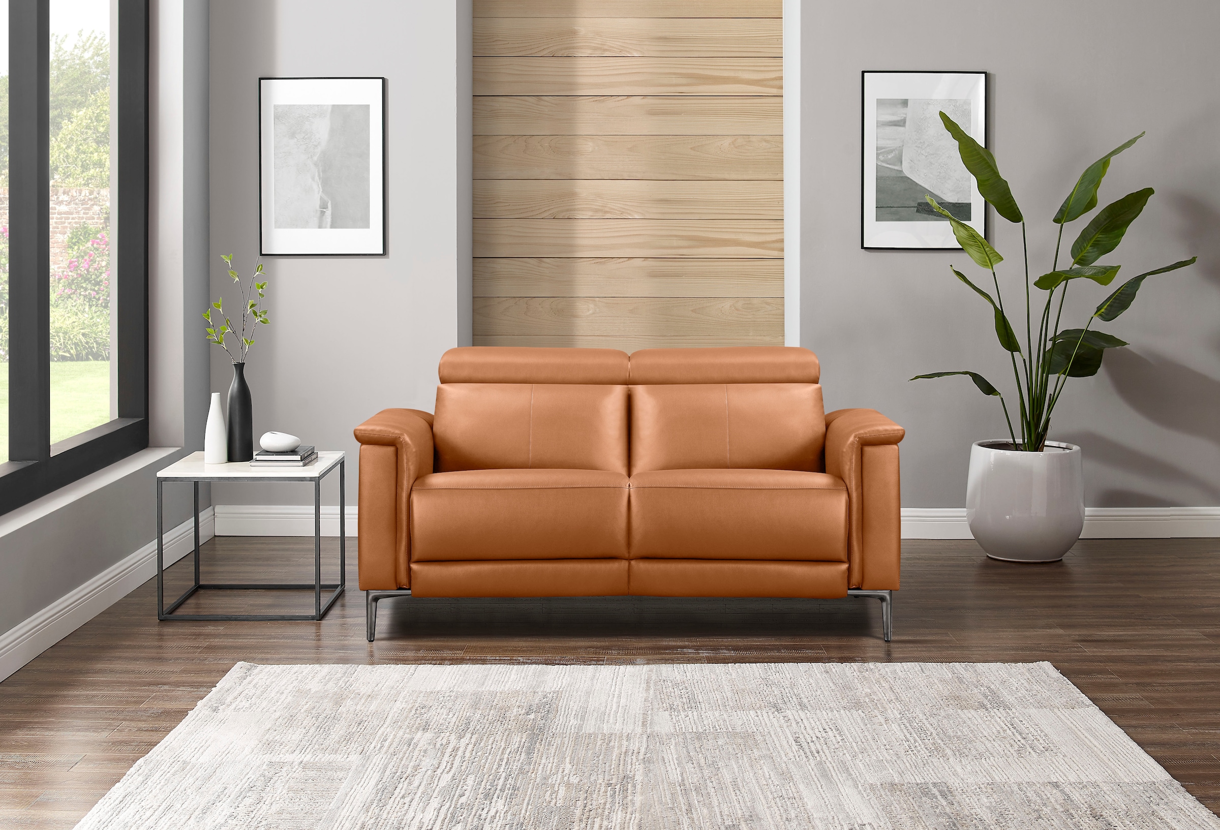 Home affaire 2-Sitzer »Lund« manueller od. elektrischer Relaxfunktion und USB-C,