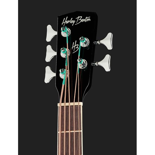 Harley Benton B-35BK Acoustic Bass Bundle
