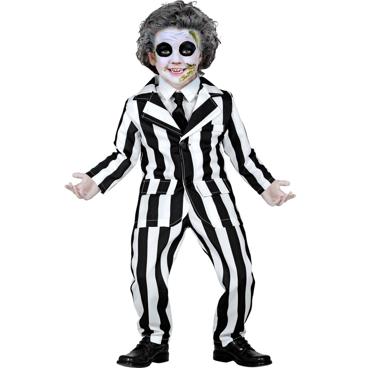 Halloween Kostuum Zwart Wit Kind Geest