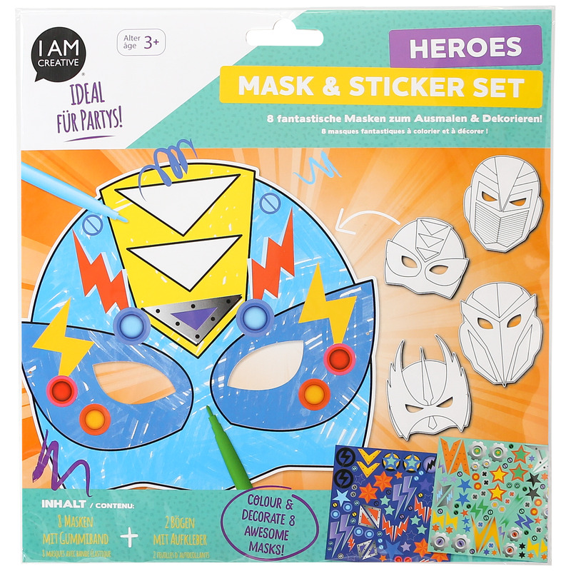 I AM CREATIVE Masken, Superhelden