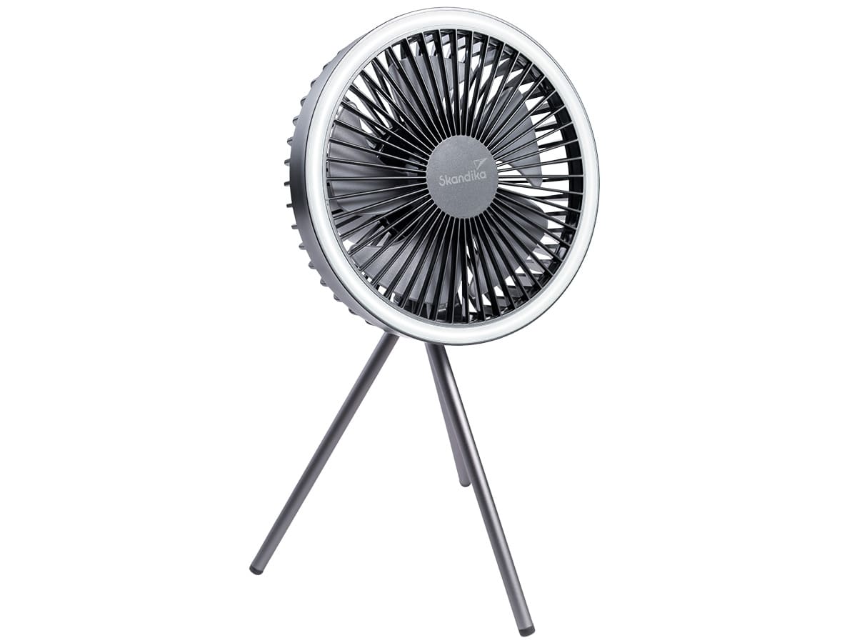 Skandika Solvind Campinglamp met ventilator - Black