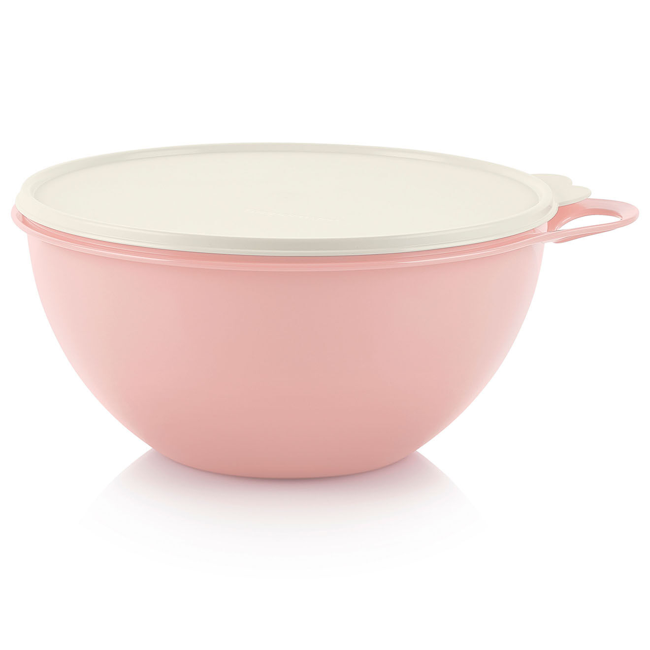 Tupperware Bol pouce avec couvercle rose pâle/couvercle blanc - 4.5L