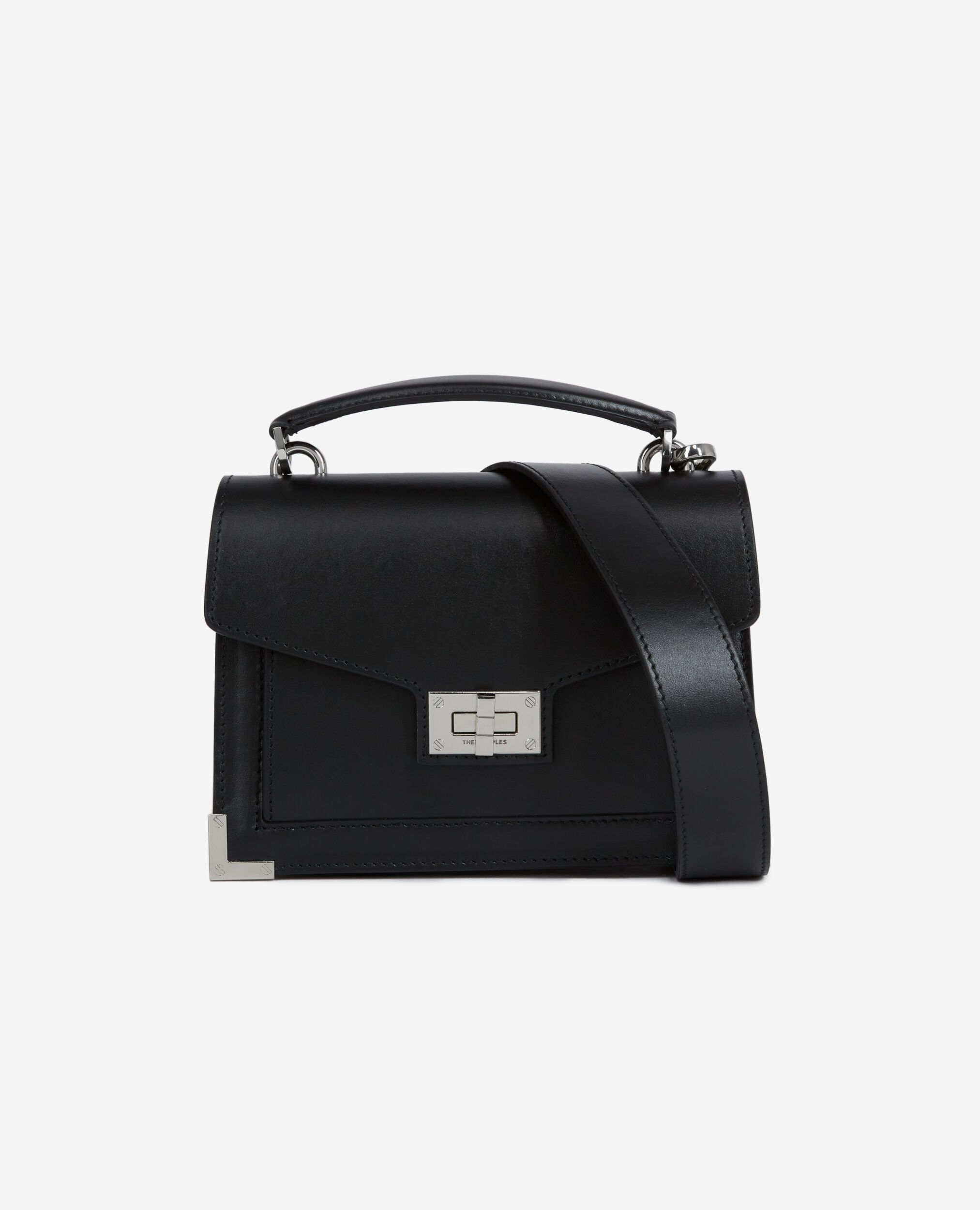 Sac Emily small en cuir noir