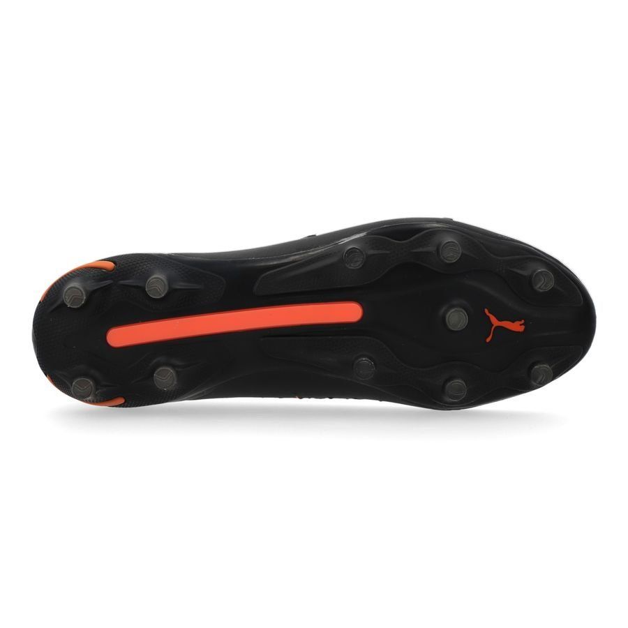 PUMA King Ultimate FG/AG Eclipse - Noir/Argenté/Orange