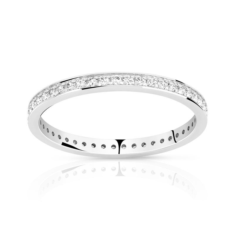 Alliance or 375 blanc diamant
