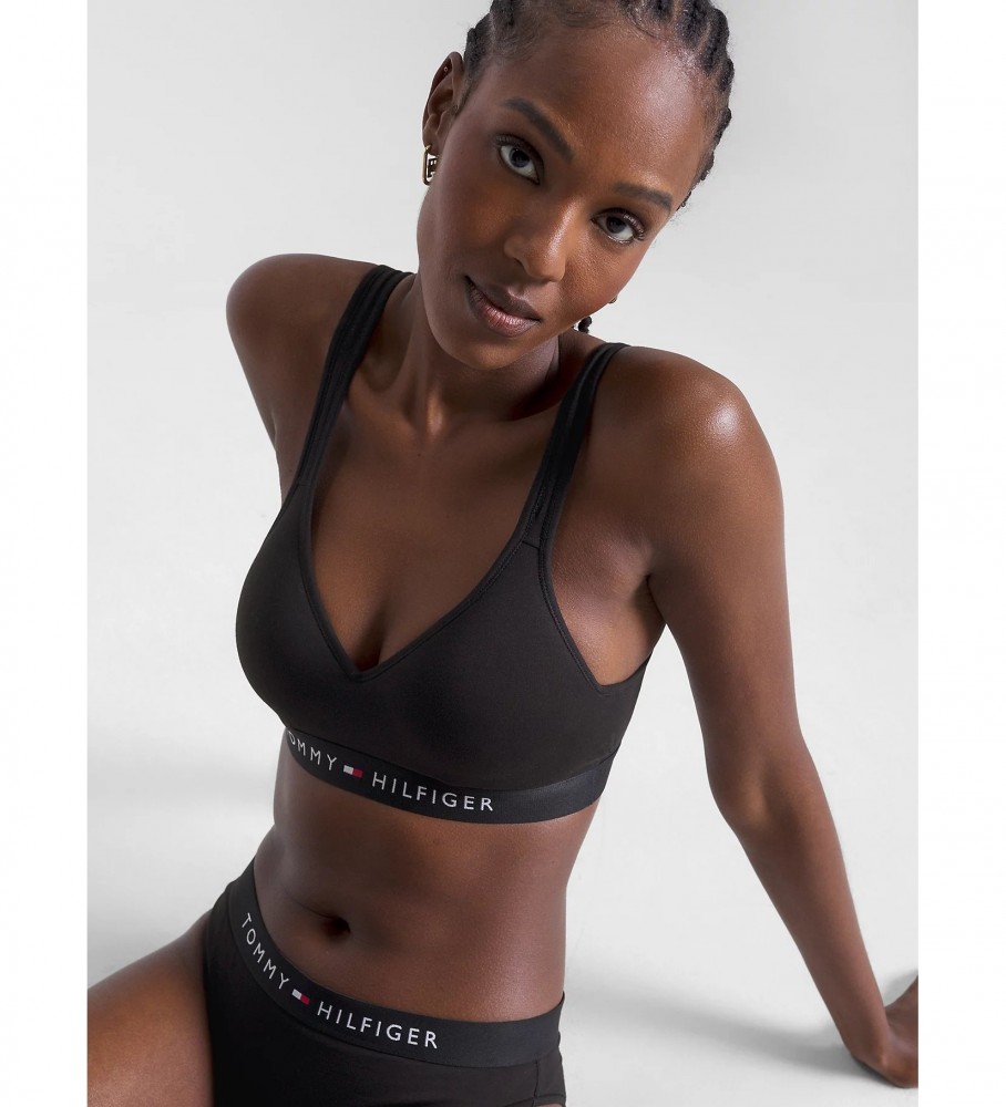 Sutiã Tommy Hilfiger Push-Up Bralette, Preto