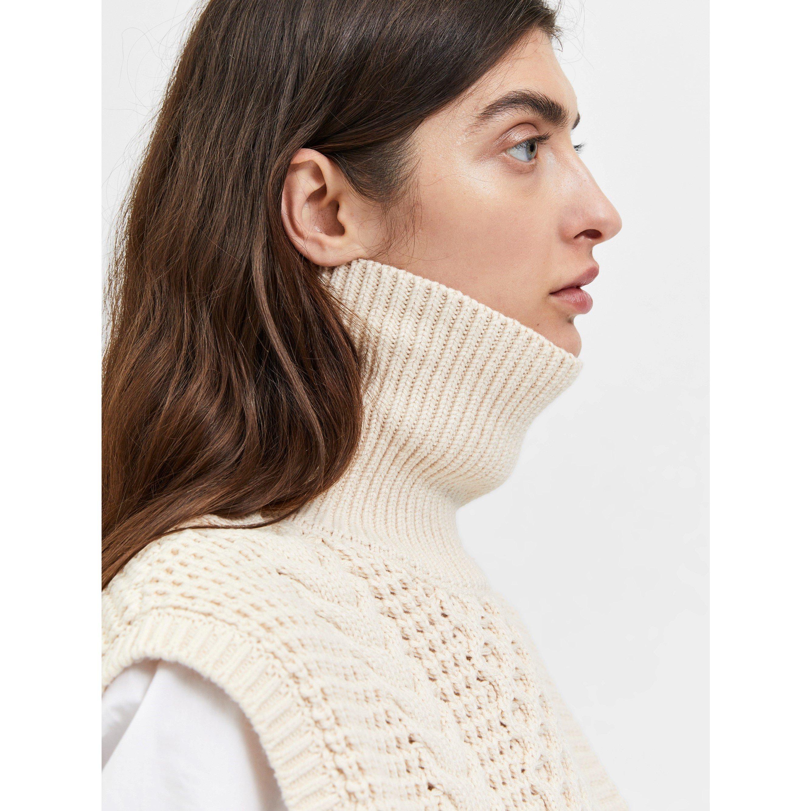 Selected Femme Birth Cable Knit Vest