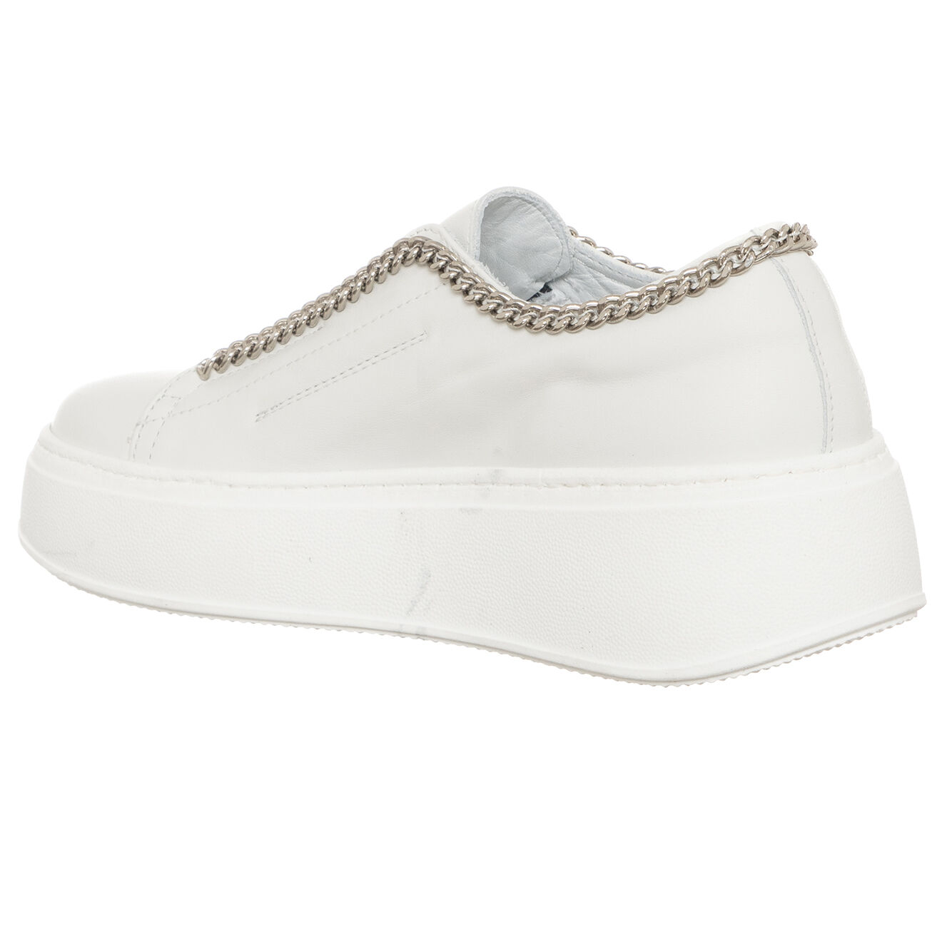 Loretta Pettinari Sneakers en Cuir Naplak blanches