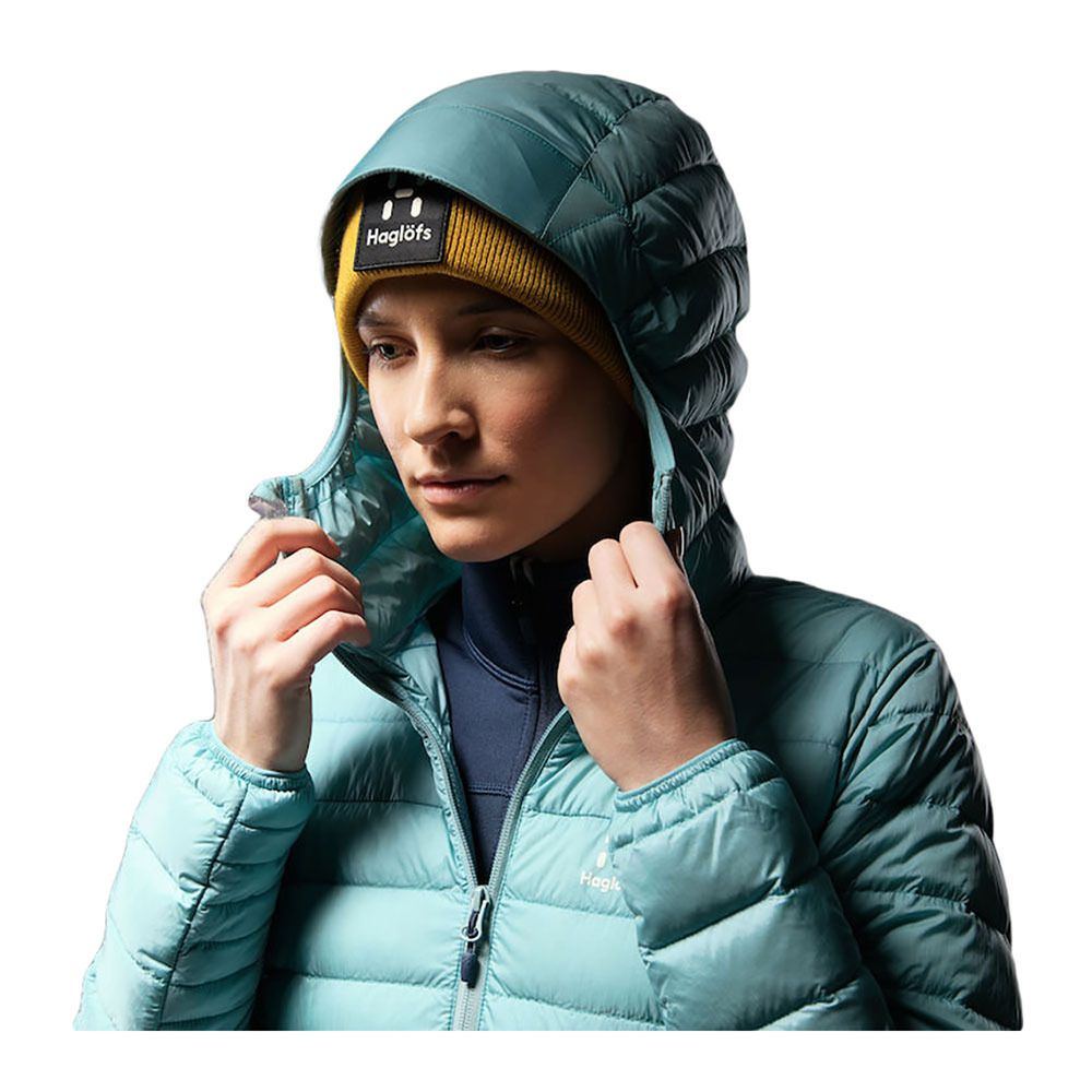 Haglöfs MICRO NORDIC DOWN HOOD - Doudoune Femme frost blue