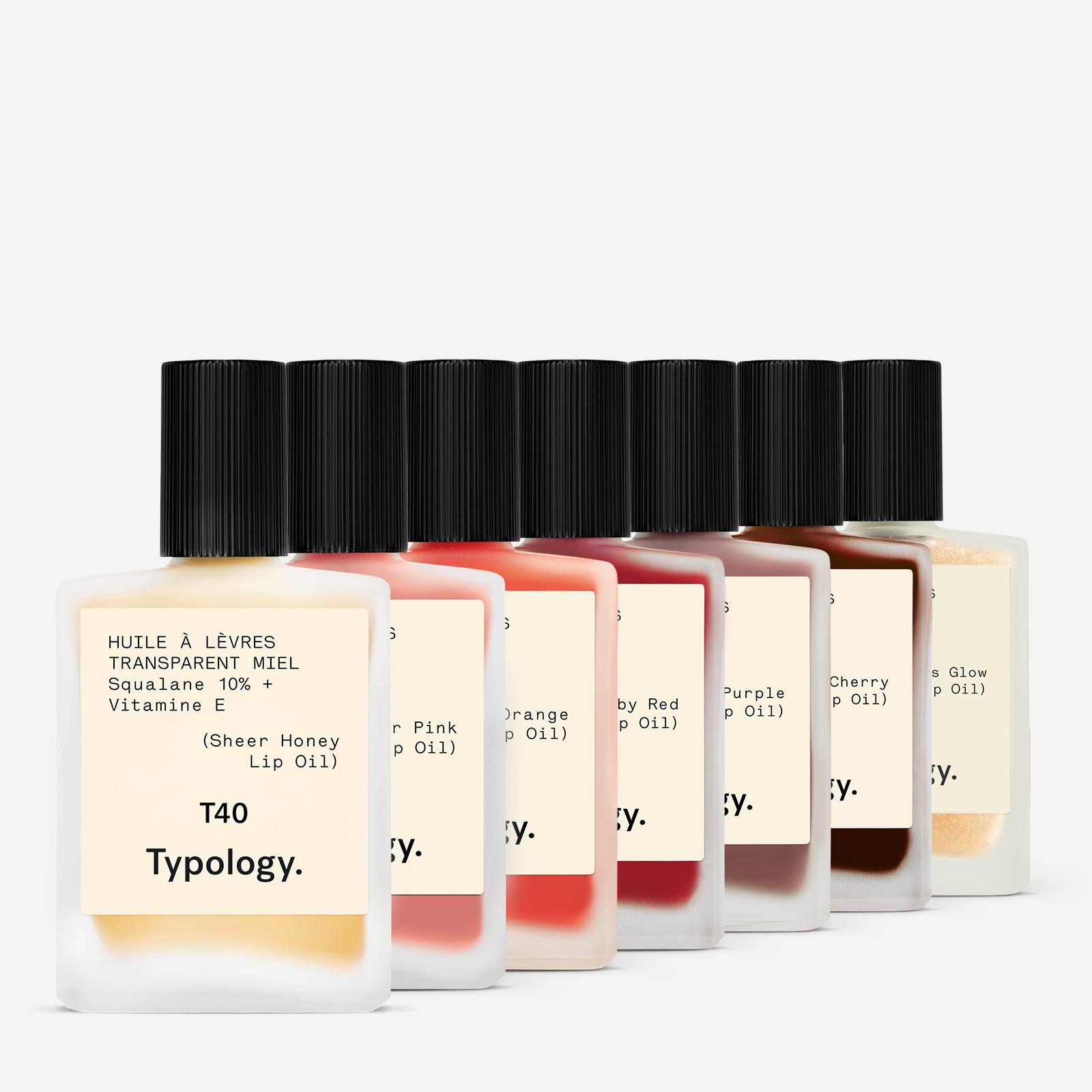 T40 - Huile à lèvres teintée<br>Squalane 10% + Vitamine E