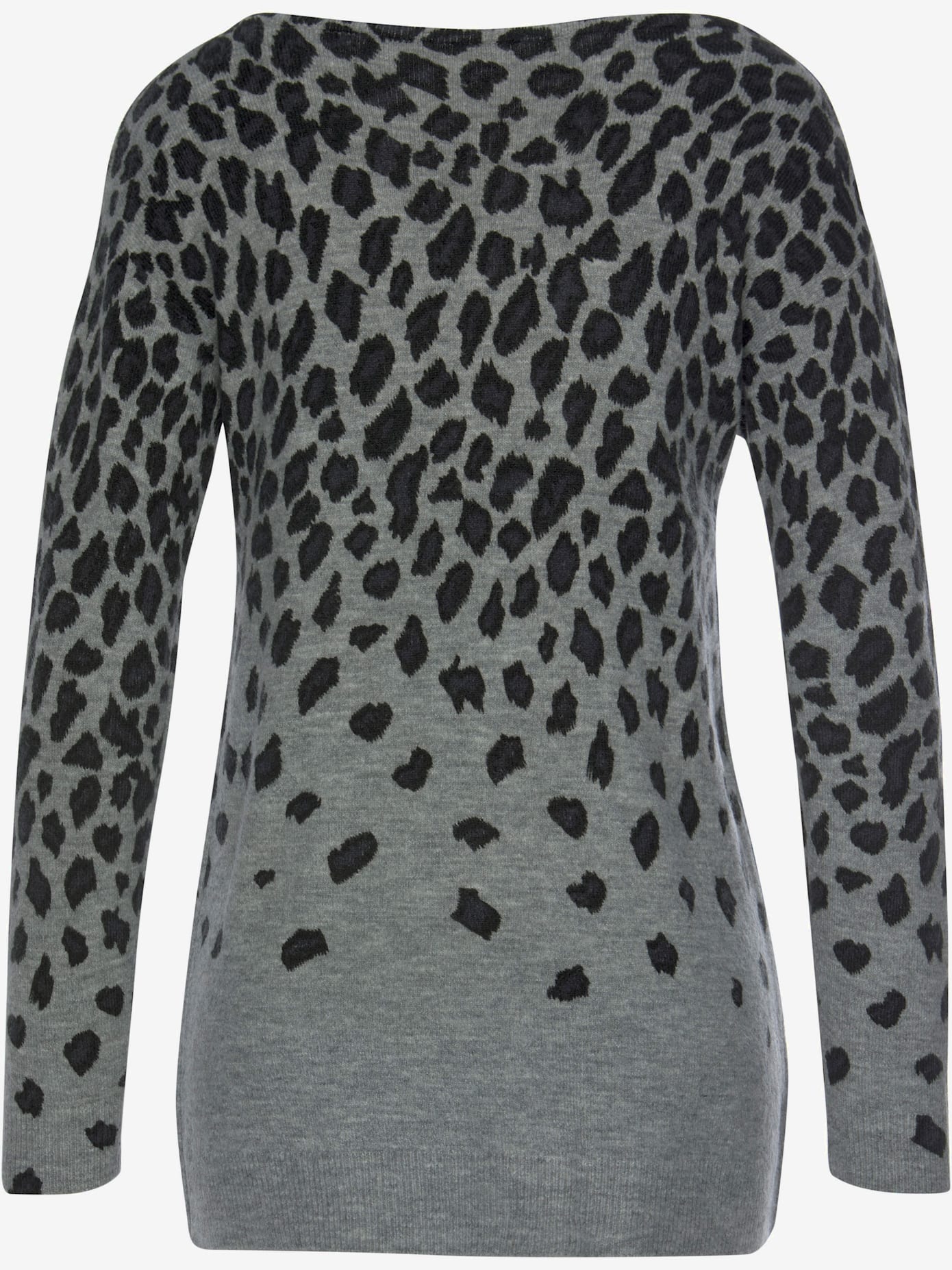 Pull en tricot pull à encolure ronde, imprimé animal
