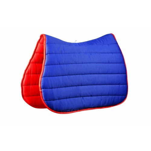 Protetor de sela reversível Softie para todas as modalidades, azul marinho/vermelho