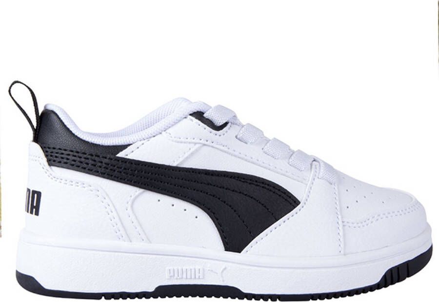 Puma Rebound V6 Lo sneakers grijs rood wit Imitatieleer 35