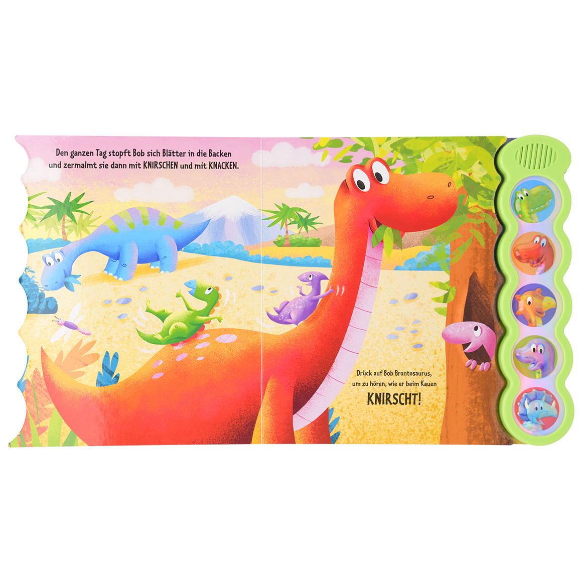 Topomini Baby Soundbuch Dinos grün