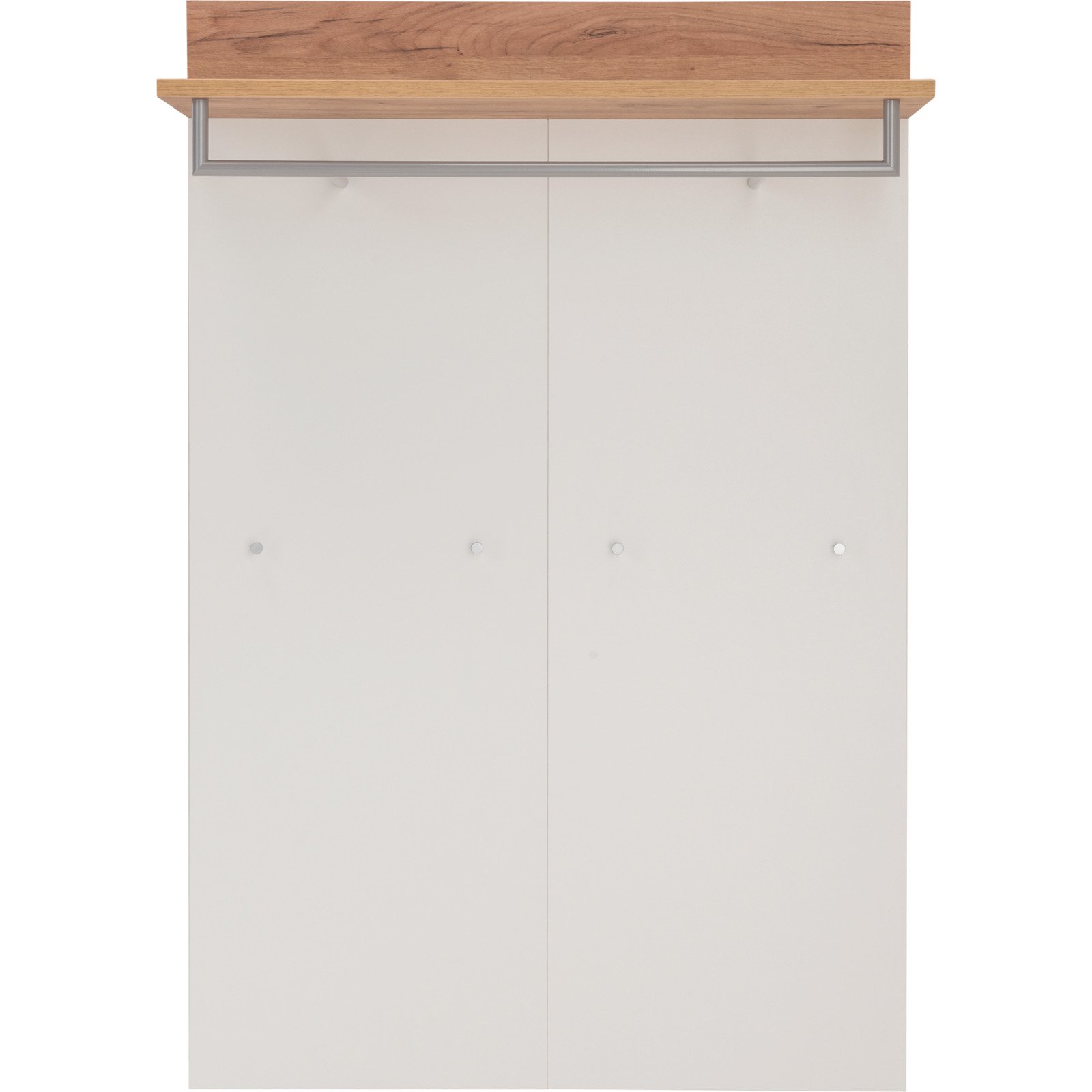 Garderobenpaneel Topix Dekor weiss/Eiche 96 x 147 x 29 cm