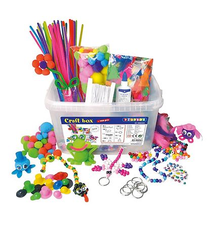Playbox Multi Krea Box - 740 Teile - Pfeifenreiniger/Federn/Perl