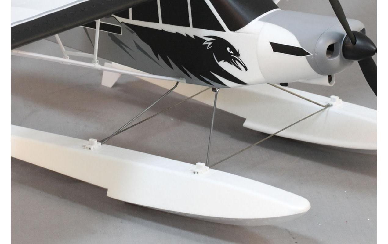 Motorflugzeug Piper PA-18 Super Cub 1700 mm Gyro PNP<br>Piper Buschflieger mit Offroad Fahrwerk und Schwimmer