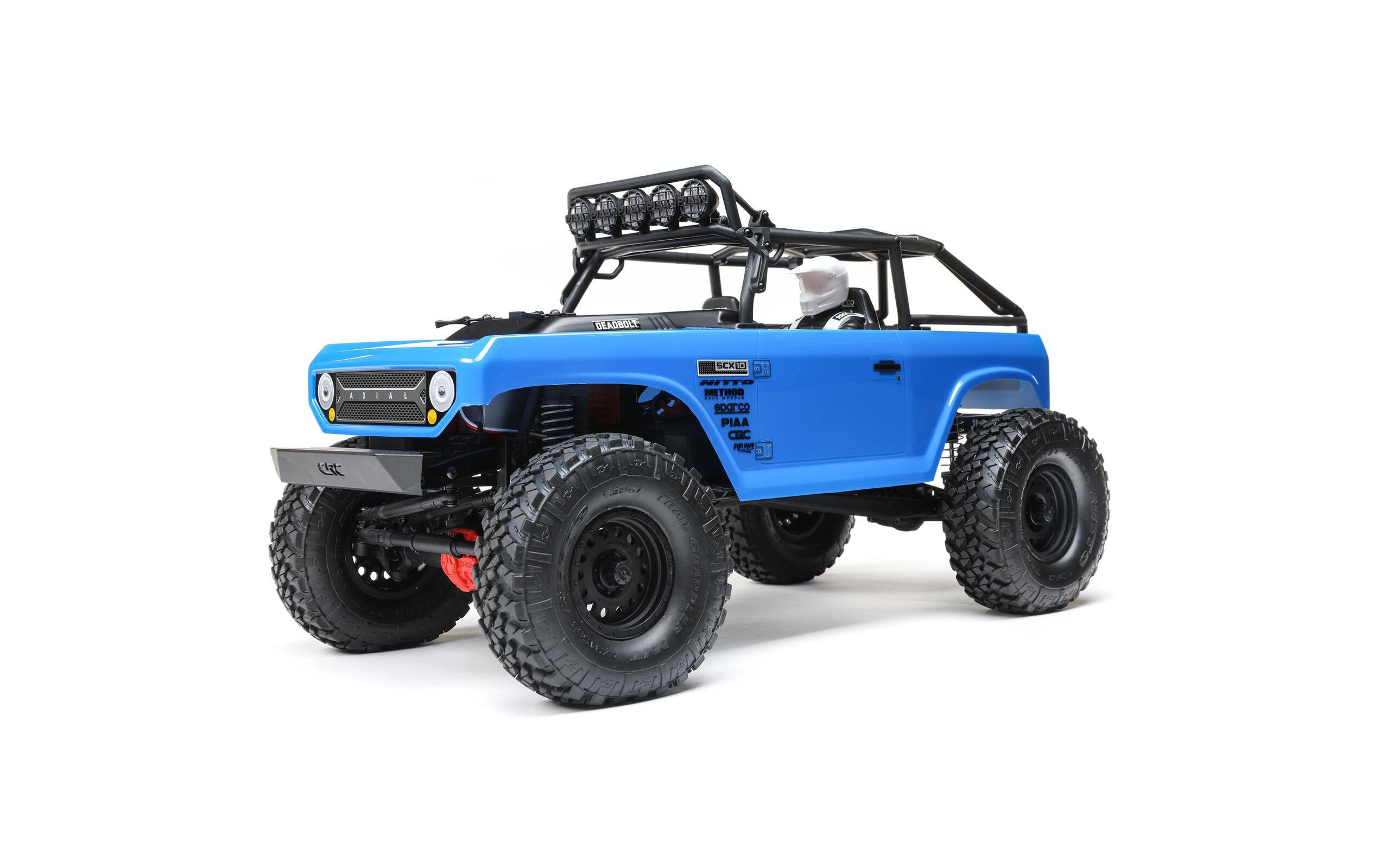 Scale Crawler SCX10 II Deadbolt, Blau ARTR, 1:10<br>Rock Crawler auf bewährtem SCX10 II Chassis mit Spektrum Technik