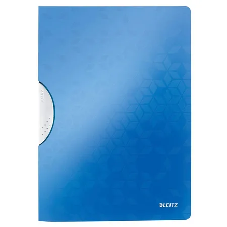 Leitz Klemmhefter WOW ColorClip, A4, für 30 Blatt, Blau Metallic