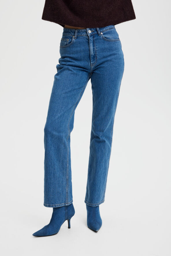 Gestuz LucieGZ HW straight jeans NOOS Mid dark blue washed