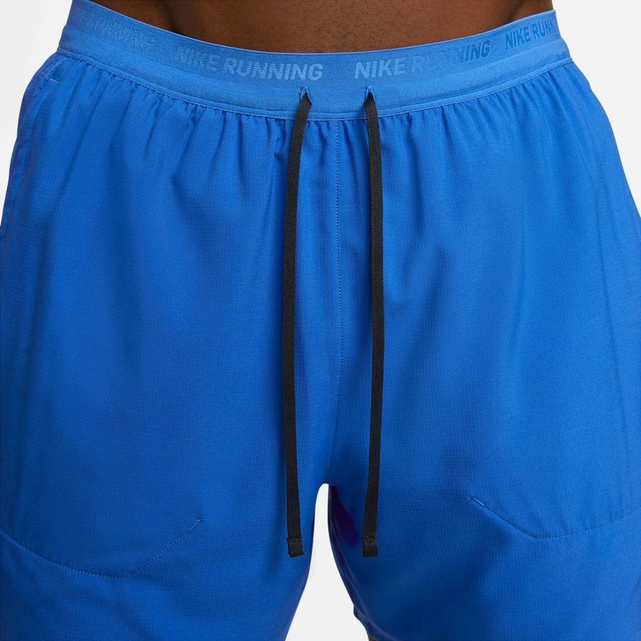 Nike Short Running Dri-FIT Stride - Bleu/Noir/Argenté