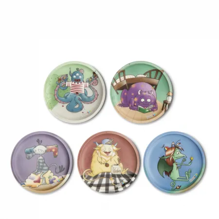 ergobag Kletties-Set Monsterfreunde, 5-teilig