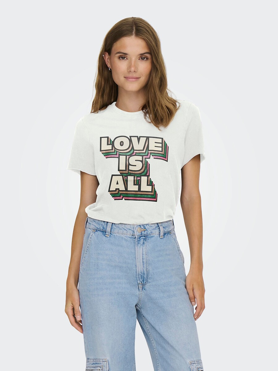 SOMENTE<br>Camiseta de manga curta com estampa