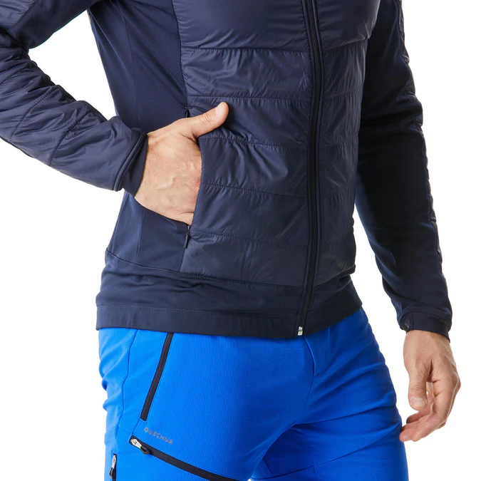 Decathlon Quechua - Jaqueta de caminhada híbrida de lã Quechua SH900 para homem