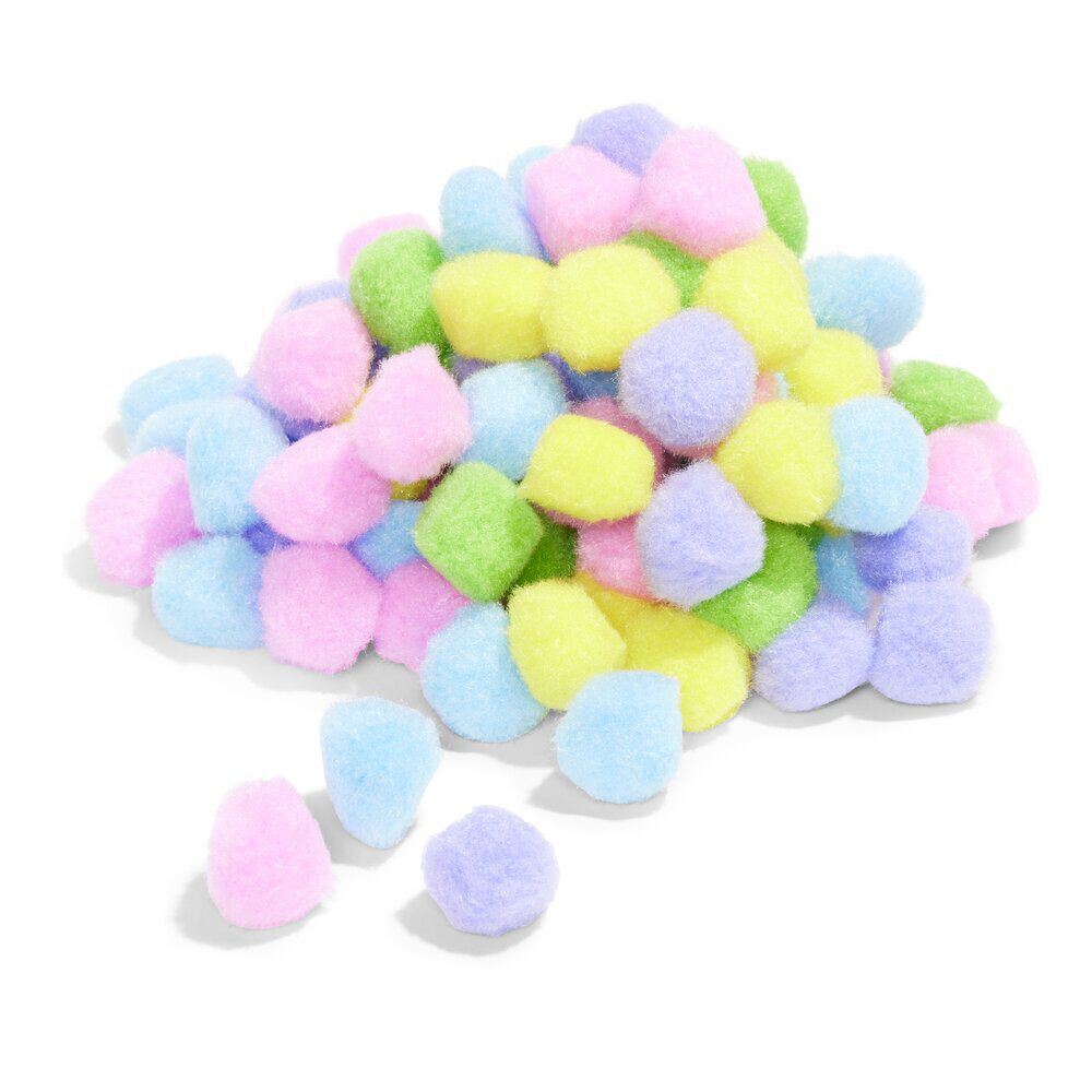 Lot de 100 balles pour chat en mousse feutrée multicolore Ø3cm
