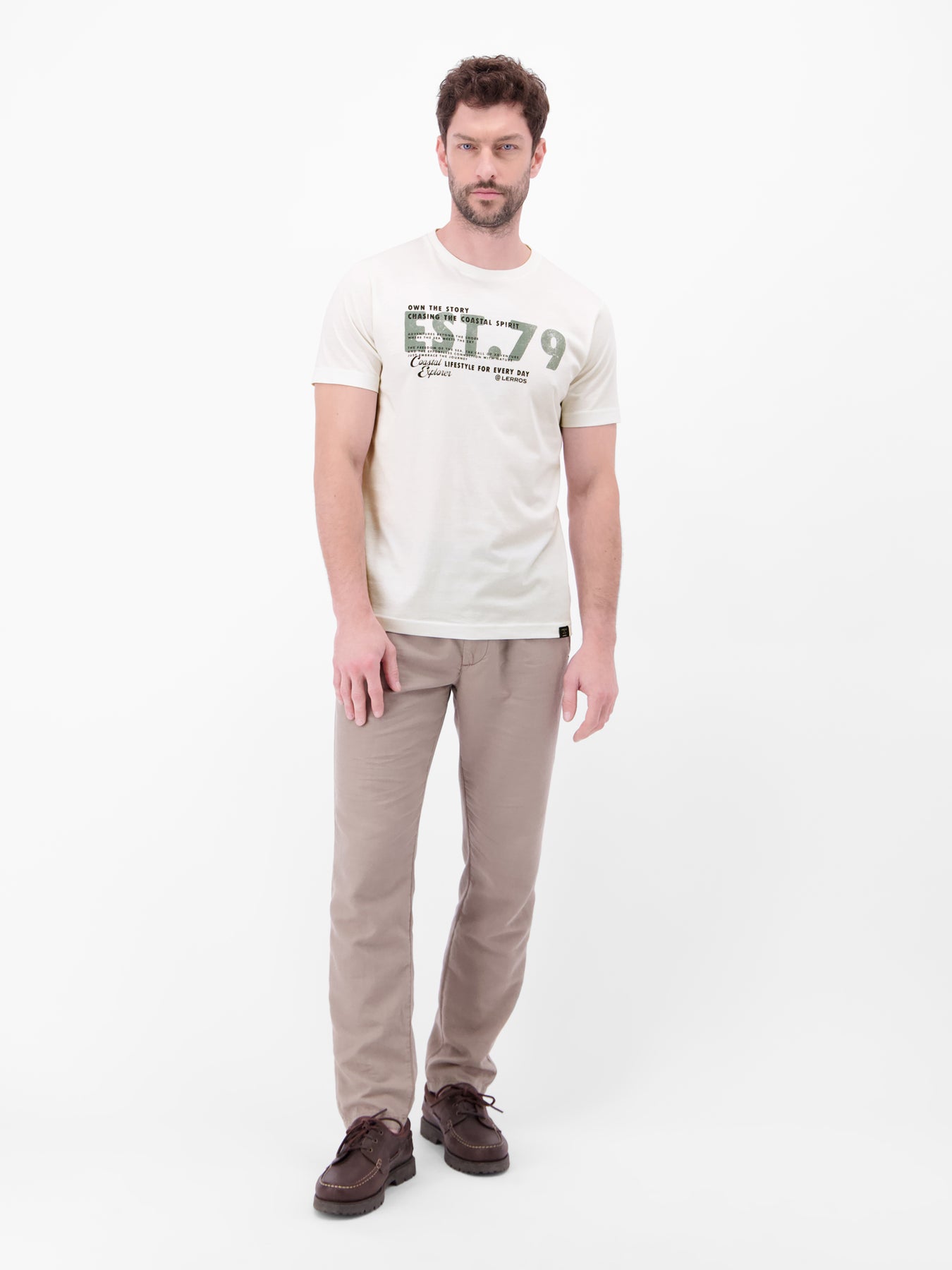 T-Shirt aus Baumwolle mit Brustprint