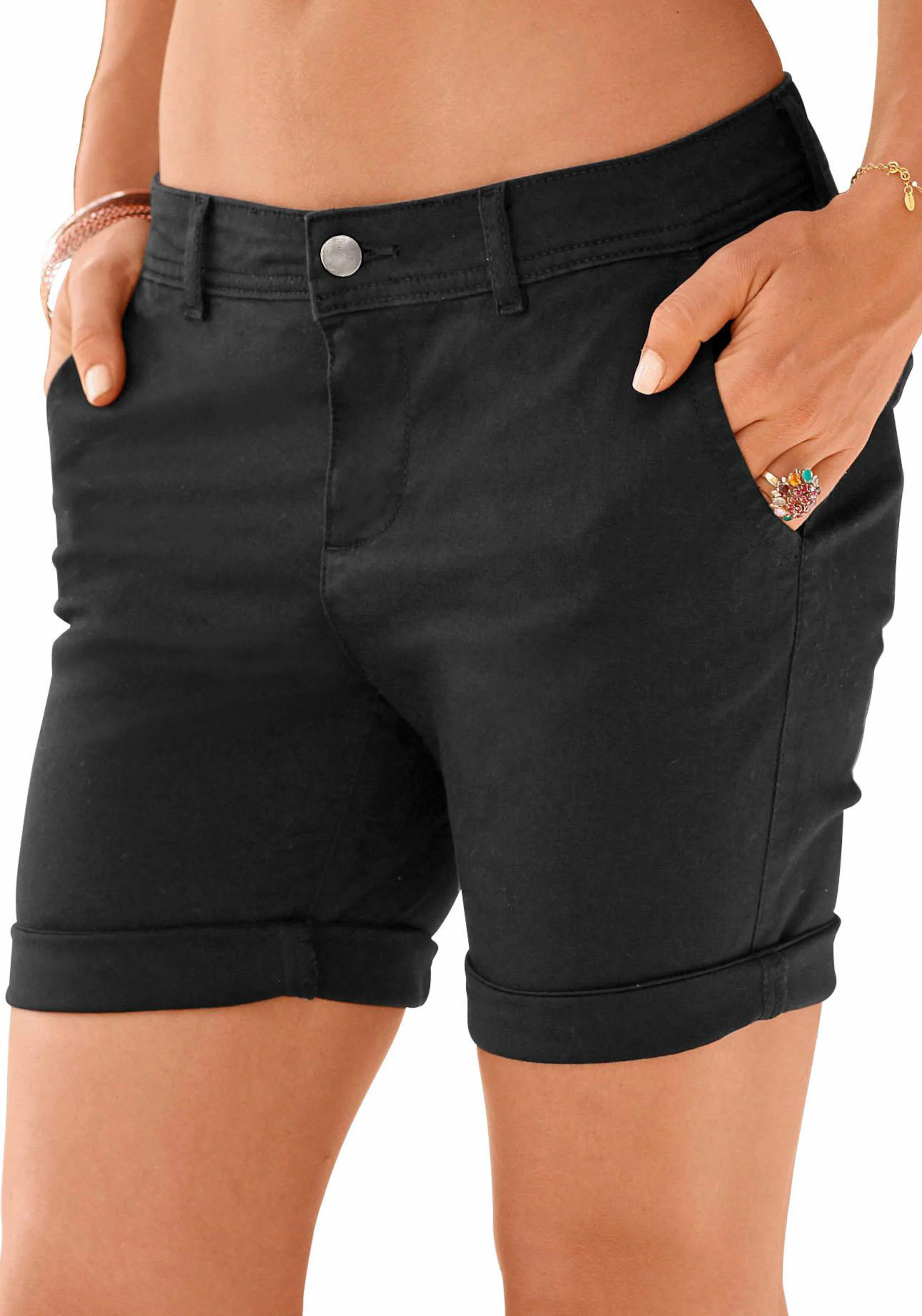 LASCANA Bermudas in schwarz